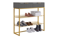 Обувница Классная 1 Золото графит с наполнением